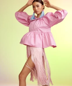 Cynthia Rowley Marrakesh Cotton Tiered Skirt Bottoms