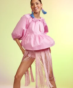 Cynthia Rowley Midi Feather Skirt