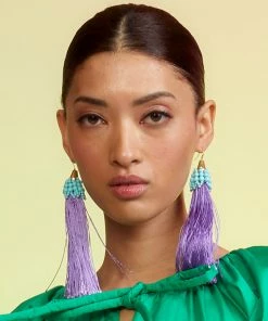 Cynthia Rowley Beaded Tassel Earring