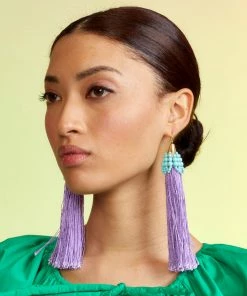 Cynthia Rowley Beaded Tassel Earring