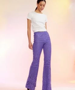 Cynthia Rowley Lace Fit And Flare Pants