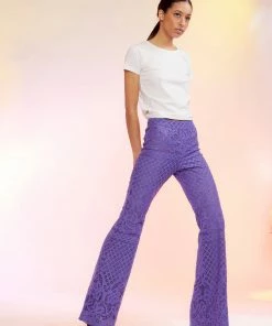Cynthia Rowley Lace Fit And Flare Pants