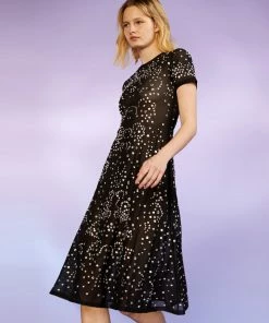 Cynthia Rowley Dresses Crystal Embellished Mesh Dress