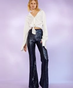Cynthia Rowley Bottoms Sequin Trousers