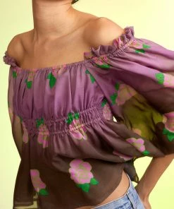 Cynthia Rowley Rosalia Silk Top