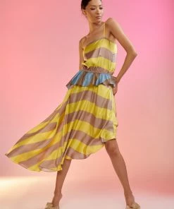 Cynthia Rowley Mila Silk Asymmetrical Dress