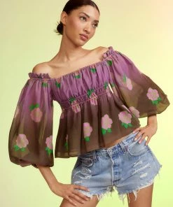 Cynthia Rowley Rosalia Silk Top