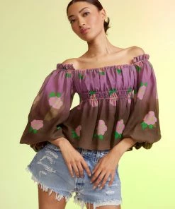 Cynthia Rowley Rosalia Silk Top