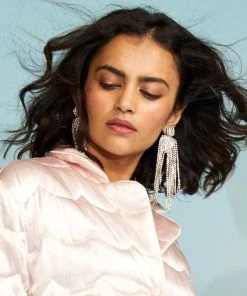 Cynthia Rowley Accessories & Gifts Chandelier Rhinestone Earrings