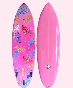 Cynthia Rowley Custom Short Surfboard - Gradient Corals Surf & Swim
