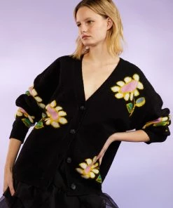 Cynthia Rowley Tops Intarsia Cardigan 8 Cynthia Rowley Tops Intarsia Cardigan