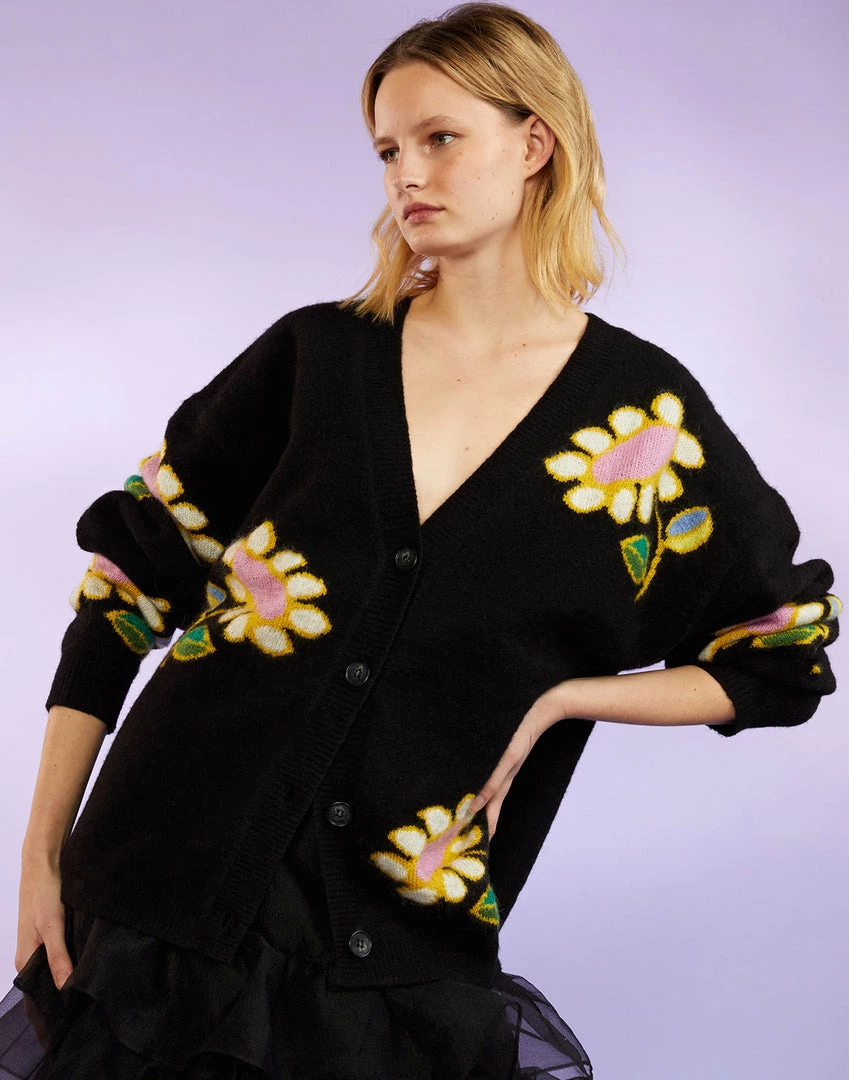 Cynthia Rowley Tops Intarsia Cardigan 3 Cynthia Rowley Tops Intarsia Cardigan