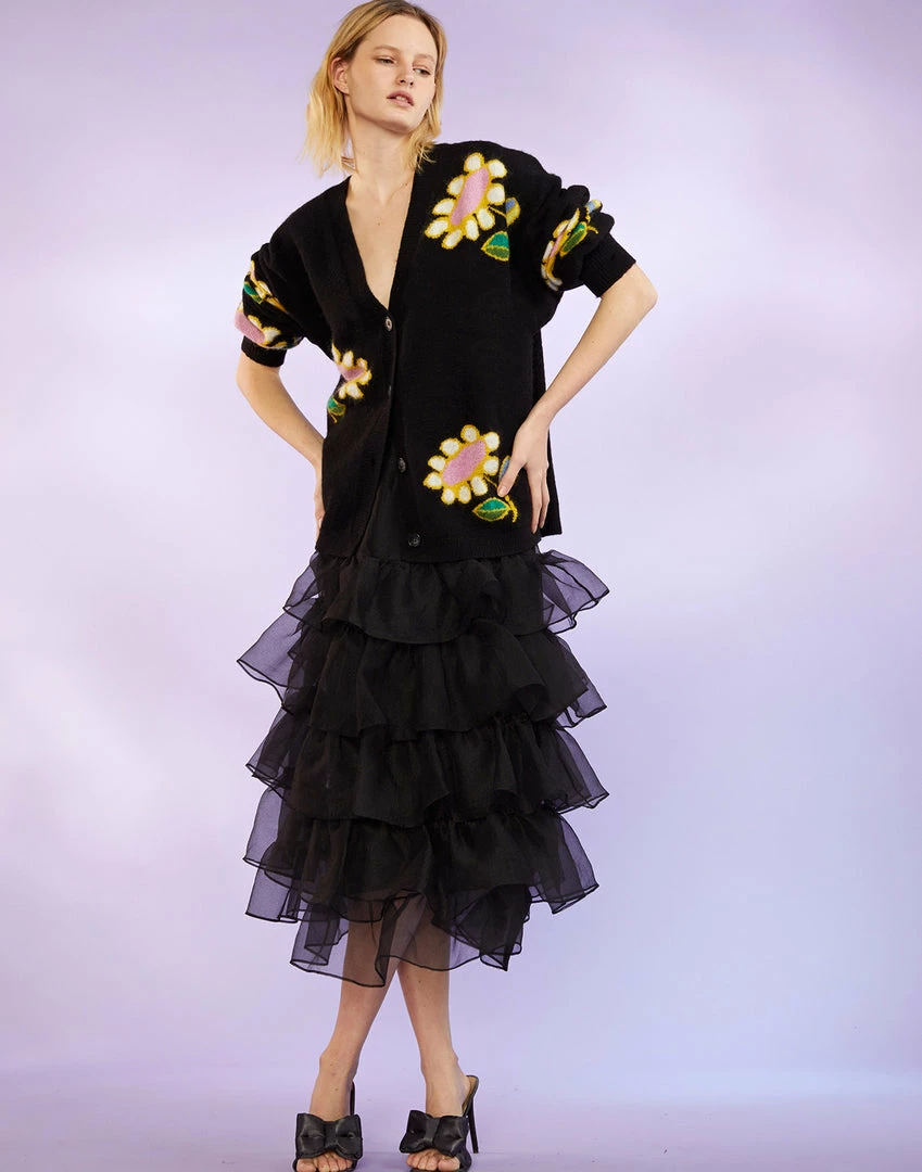 Cynthia Rowley Tops Intarsia Cardigan 4 Cynthia Rowley Tops Intarsia Cardigan