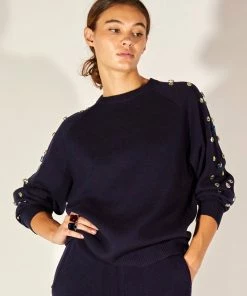 Cynthia Rowley Aspen Rhinestone Sweater Tops