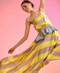 Cynthia Rowley Mila Silk Asymmetrical Dress