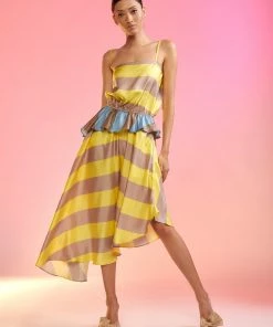 Cynthia Rowley Mila Silk Asymmetrical Dress