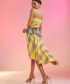 Cynthia Rowley Mila Silk Asymmetrical Dress