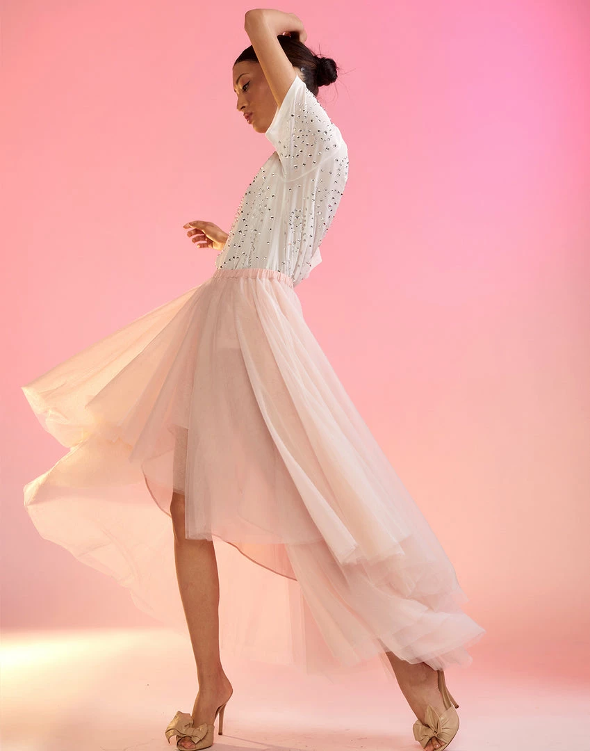 Cynthia Rowley High Low Tulle Skirt 3 Cynthia Rowley High Low Tulle Skirt