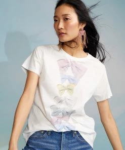 Cynthia Rowley Rylan Printed Tee Tops