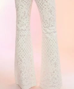 Cynthia Rowley Lace Fit And Flare Pants