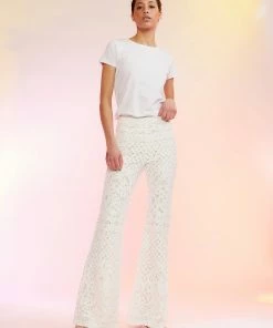 Cynthia Rowley Lace Fit And Flare Pants