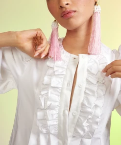 Cynthia Rowley Kira Cotton Pintuck Dress 10 Cynthia Rowley Kira Cotton Pintuck Dress